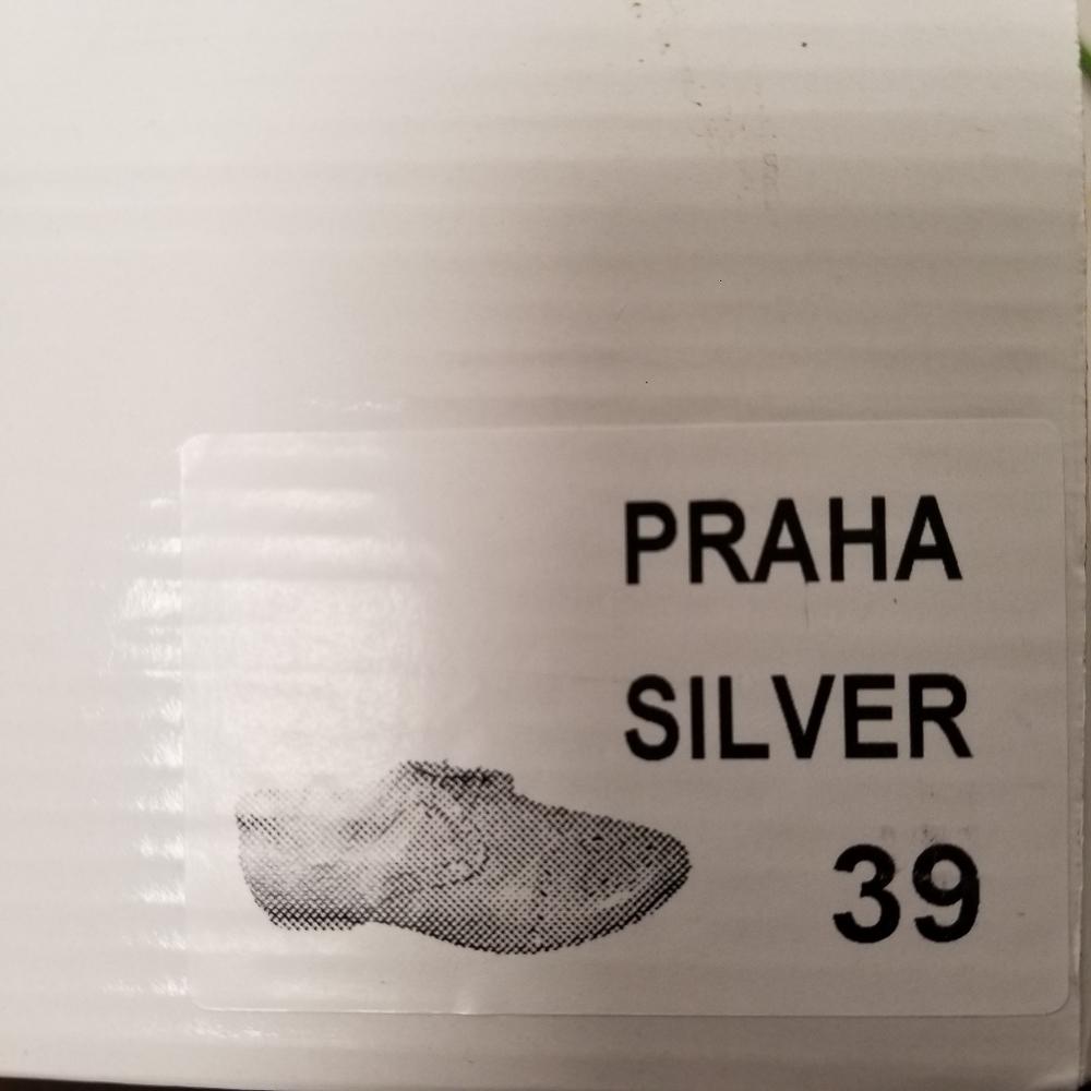 Sheridan Mia Praha Silver Leather Tie Oxfords 39 - Picture 10 of 10